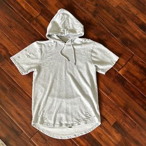 Mens Short Sleeve Hoodie